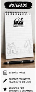 BGS fine finish notepad