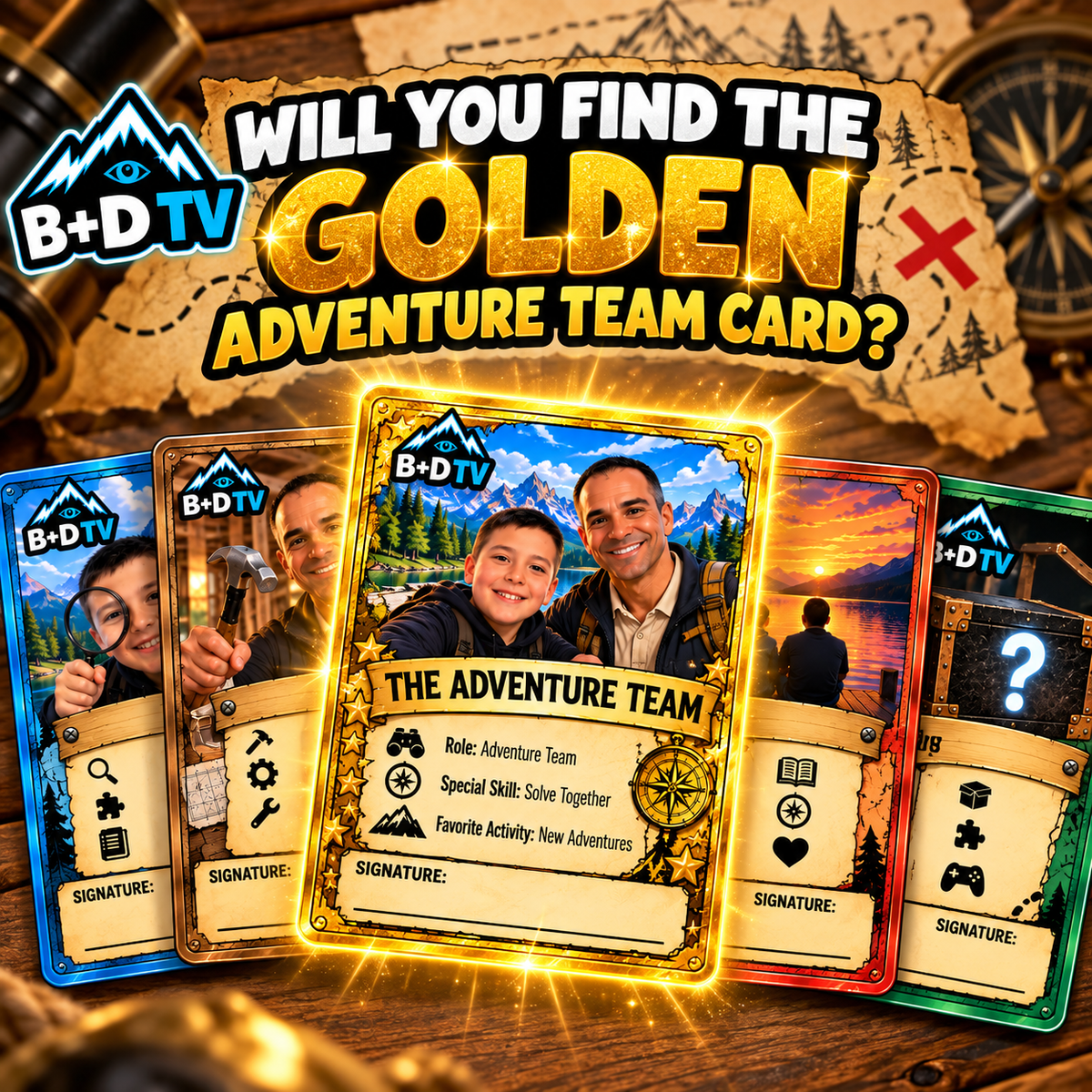 Brody+Daddy trading card pack